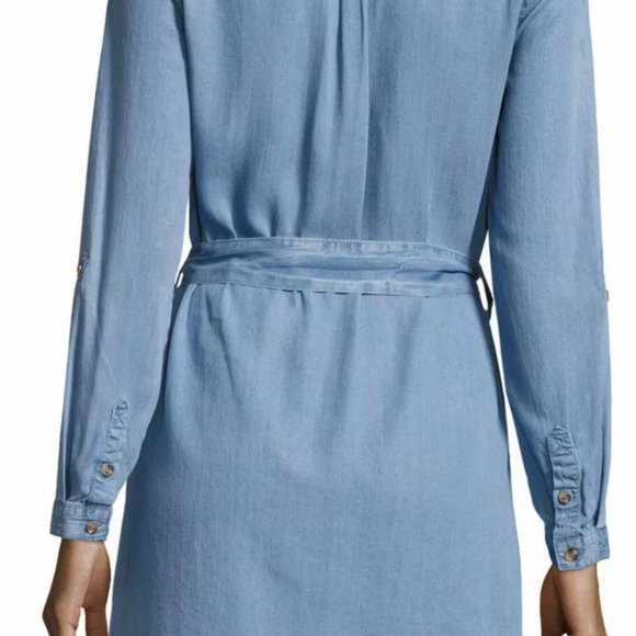 Alexia Admor Belted Chambray Denim Shirt Dress - Picture 5 of 8